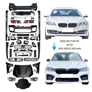 Pas besoin de couper ! Kit de carrosserie automobile pour BMW <span class=keywords><strong>Série</strong></span> 5 F10 F18 (2010-2017) – Amélioration vers le modèle G30 G38 LCI M5 (2021-2023) – Pièces de pare-chocs sans dommages - Product Image 1