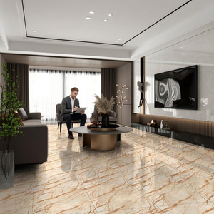 Mecedonia Metallic Finish 24x24inch Polished Porcelain Tiles Contemporary Interior Floor Design 8mm - Product Image 3