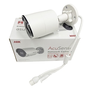 กล้อง IP Hik-vision ดั้งเดิมไมโครโฟนในตัว 4MP การตรวจจับการเคลื่อนไหวกล้อง POE กระสุน DS-2CD2043G2-IU - Product Image 1