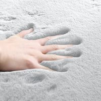 Tapis en fausse fourrure moelleuse, tapis shaggy doux et antidérapant pour chambre à coucher, chambre d'enfant, dortoir, appartement, décoration