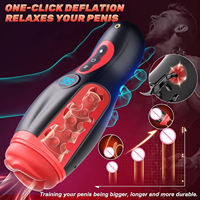 Coupe de masturbation masculine automatique à aspiration vibrante, Bluetooth, étanche, en TPE, mains libres |   Jouets sexuels électriques pour hommes