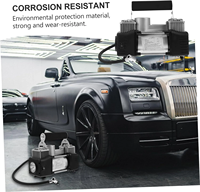 Pompe à air pour pneus de véhicule, kit d'urgence pour voiture robuste, compresseur d'air pour voiture à double cylindre, pompe à air pour pneus, gonfleur d'air automatique