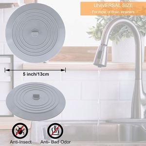 Wholesale Durable Silicone Kitchen & Bathroom Sink <b>Drain</b> <b>Cover</b> Bathtub Tub <b>Drain</b> Stopper Bathroom Accessories - Product Image 4
