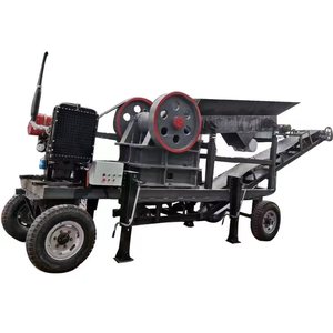 เครื่องบดกรามแบบมอเตอร์ AC และแบริ่งยี่ห้อเฮงตง สำหรับงานบดขยะก่อสร้าง สายการผลิตหินก่อสร้าง กำลังการผลิตสูงสุด 50 ตัน/ชม. - Product Image 1