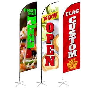 Proveedor de bandera de plumas duradera, Bandera de lágrima personalizada, bandera cuadrada con publicidad - Product Image 1