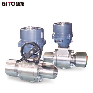 Válvula de Bola Eléctrica de Alta Presión GITO DN80, Válvula de Bola de Acero Inoxidable para Soldadura Eléctrica - Product Image 1