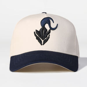 Gorra de Béisbol Deportiva de Verano Lanhai, de Tela Lavada, Bicolor, Unisex, Personalizable, de 5 Paneles, Bordada - Product Image 2