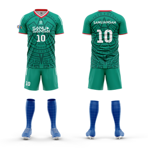 Maglia Personalizzata della Nazionale di <span class=keywords><strong>Calcio</strong></span> Thailandese, Traspirante, Manica Corta, per Adulti, con Pantaloncini - Product Image 2