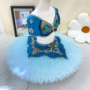 Pour Amzbarley Film <span class=keywords><strong>Princesse</strong></span> <span class=keywords><strong>Jasmine</strong></span> Costume pour Filles Halloween Robe Performance Imprimé Technique pour les Fêtes d'Anniversaire - Product Image 2