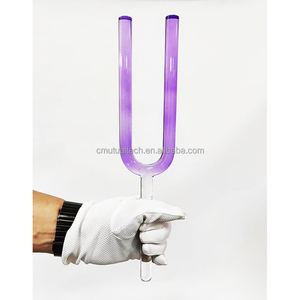 Q're 7 מזלגות כוונון צבע צ'אקרה מכשירי ריפוי קול 99.9% קוורץ קריסטל מזלגות כוונון קוגונאנה גארפו טאלה - Product Image 1