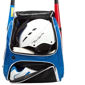 Bolsa de béisbol juvenil BSCI, mochila de softbol y T-Ball con soporte externo para casco y compartimento para zapatos para mujeres y hombres - Product Image 1