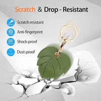 Catégorie de produit Mignon Ari Tag Cover GPS Tracker Case avec porte-clés Anneau en cuir Porte-clés Compatible AriTag pour clés Porte-monnaie