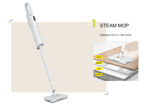 Meilleure vadrouille à vapeur robuste avec accessoires multiples amovibles, nettoyeur à vapeur pour vadrouille à prix bas - Product Image 4