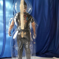 Combinaison gonflable de haute qualité, transparente, en PVC écologique, souple, taille adulte personnalisée, pour fêtes et jeux