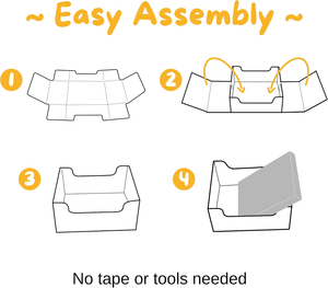 Hide & Scratch Cardboard <b>Cat</b> Scratcher <b>Box</b> & <b>Bed</b> - Dark Grey Diamond | Double-Sided Corrugated Pad for Indoor <b>Cats</b> - Product Image 6