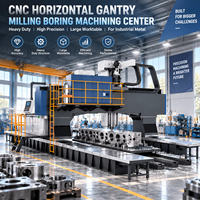 Centre d'usinage CNC à portique mobile robuste HS10042, fraiseuse de haute précision BT50 pour grandes pièces