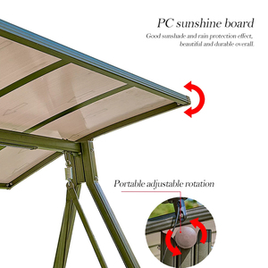 Venta Directa de Fábrica, Silla Columpio de Aluminio para Patio y Jardín, 4 Plazas, con Tira de Luces LED, <span class=keywords><strong>Hamaca</strong></span> para Exteriores, para Patio o <span class=keywords><strong>Terraza</strong></span> - Product Image 6