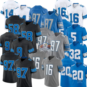 低最小起订量 #0 14 16 20 32 58 87 97成人蓝色足球服蓝色黑色白色新款复古足球服 - Product Image 6