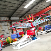 Jeu de carnaval en plein air Fun Fair Attraction Amusement Park Funfair Parachutiste Double Flying Twister Ride à vendre
