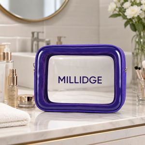 OEM Custom Logo Cosmetic Organizer Bag Frosted PVC <b>Makeup</b> <b>Case</b> Travel Toiletry Pouch Bulk Wholesale Supplier Factory - Product Image 5