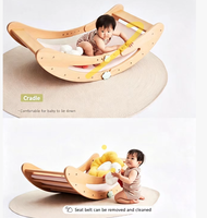Arche d'escalade en hêtre massif, ensemble de meubles Montessori en bois, rampe à bascule multifonctionnelle, meubles pour enfants
