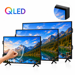 Fabricant de téléviseurs intelligents Android QLED OEM ODM 75 85 100 <span class=keywords><strong>pouces</strong></span> avec logo personnalisé, écran de démarrage et emballage, marque privée - Product Image 1