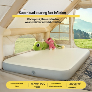 Bốn mùa Inflatable nệm không khí Trọng lượng nhẹ có thể gập lại airbed có thể sạc lại được xây dựng trong bơm TPU thả khâu vải cho cắm trại - Product Image 5