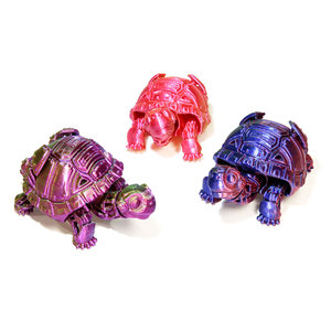 Tortuga Mecha Impresa en 3D, <span class=keywords><strong>Robot</strong></span> Animal Articulado con Armadura, Adorno Decorativo para Coche Estilo Cyberpunk, Regalo, Producto de Venta Caliente Transfronterizo - Product Image 3