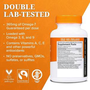 ซอฟต์เจลน้ำมันซีบัคธอร์นโอเมก้า-7 สูตรเฉพาะสำหรับแบรนด์ส่วนตัว (OEM) เพื่อสุขภาพผมที่ดี ผิวเปล่งปลั่ง และเล็บแข็งแรง - Product Image 2