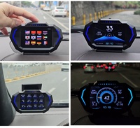 Nouveau HUD universel P24 multifonctionnel pour voiture : affichage tête haute, compteur de vitesse OBD2+GPS – Électronique automobile populaire 2026