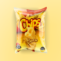 Sacs d'emballage personnalisés pour snacks, imprimés et thermoscellables, pour pop-corn, aliments soufflés et croustilles, avec fermeture à déchirure arrière