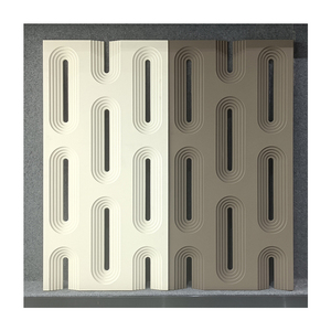 Azulejos de una sola pared 3D blancos modernos Panel hueco de PU duradero Diseño de interiores de hotel Partición de pared de <span class=keywords><strong>piedra</strong></span> artificial duradera - Product Image 2