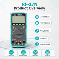 RF4 Alat Ukur Tegangan Digital Cerdas Multimeter Multifungsi Papan Sirkuit Alat Pengukuran Elektronik