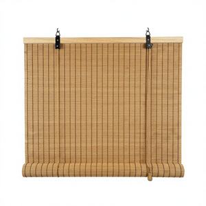 Natural <strong>Bamboo</strong> Roller Shades, Light Filtering <strong>Roll</strong> up Window <strong>Blinds</strong> for Indoor Outdoor <strong>Patio</strong> and Sun Porch <strong>Bamboo</strong> Curtain - Product Image 1