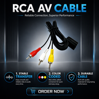 Câble audio-vidéo RGB SYY 1,8 m pour console de jeu Playstation PS2 PS3, accessoires de jeu