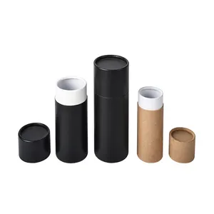 अनुकूलित कॉस्मेटिक पैकेजिंग 10ml 30ml 50ml 60ml पर्यावरण मिनी दौर कंटेनर गत्ता कागज ट्यूब होंठ के लिए बाम बोतल