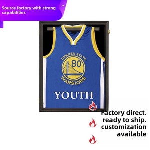 Jersey Frame - Nuevo Marco de Fotos para Niños, Estuche de Exhibición, <span class=keywords><strong>Golden</strong></span> <span class=keywords><strong>State</strong></span> <span class=keywords><strong>Warriors</strong></span>, Arte Conmemorativo Juvenil, Decorativo, Moderno y Ecológico - Product Image 5