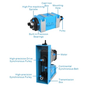 Đầu máy tiện phay cắt cạnh RONGHAO BT30 với bảo hành 1 năm, độ chính xác 0.005-0.01mm, 220V, 6000 vòng/phút - Product Image 3