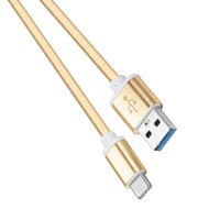 Câble USB Type C 3A à charge rapide, câble Type C tressé en nylon pour smartphone Android, écouteurs et autres appareils