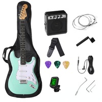 Ensemble de guitare électrique Surpass Music Professional ST pour les nouveaux apprenants avec amplificateur de 5 watts, vente en gros et livraison directe disponibles