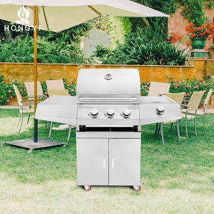 شواية فولاذية للحدائق خارجية محمولة قابلة للتعديل من الكربون تعمل بالطاقة النارية فرن غاز كبير للتخييم والحفلات والمخيمات مسحوق مطلي - Product Image 2