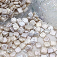 10mm 12mm baroque forme carrée perles en vrac perle bricolage perle d'eau douce à la main pour la fabrication de bijoux boucles d'oreilles accessoires