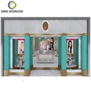 ออกแบบร้านเครื่องสำอางสมัยใหม่ เคาน์เตอร์ไม้สีดำสั่งทำพิเศษสำหรับจัดแสดงเครื่องสำอาง เฟอร์นิเจอร์เครื่องสำอางที่ทนทานสำหรับตู้โชว์เครื่องสำอาง - Product Image 5