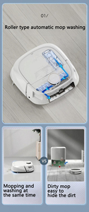 Aspirador robótico de piso inteligente <span class=keywords><strong>Robot</strong></span> de lavado automático Aspirador Aplicación <span class=keywords><strong>Control</strong></span> remoto Aspirador potente - Product Image 6