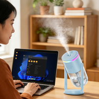 Vente flash : Lampe à projection LED romantique ciel étoilé 280 ml 7 couleurs, diffuseur d'humidité portable à ultrasons pour la maison et la voiture