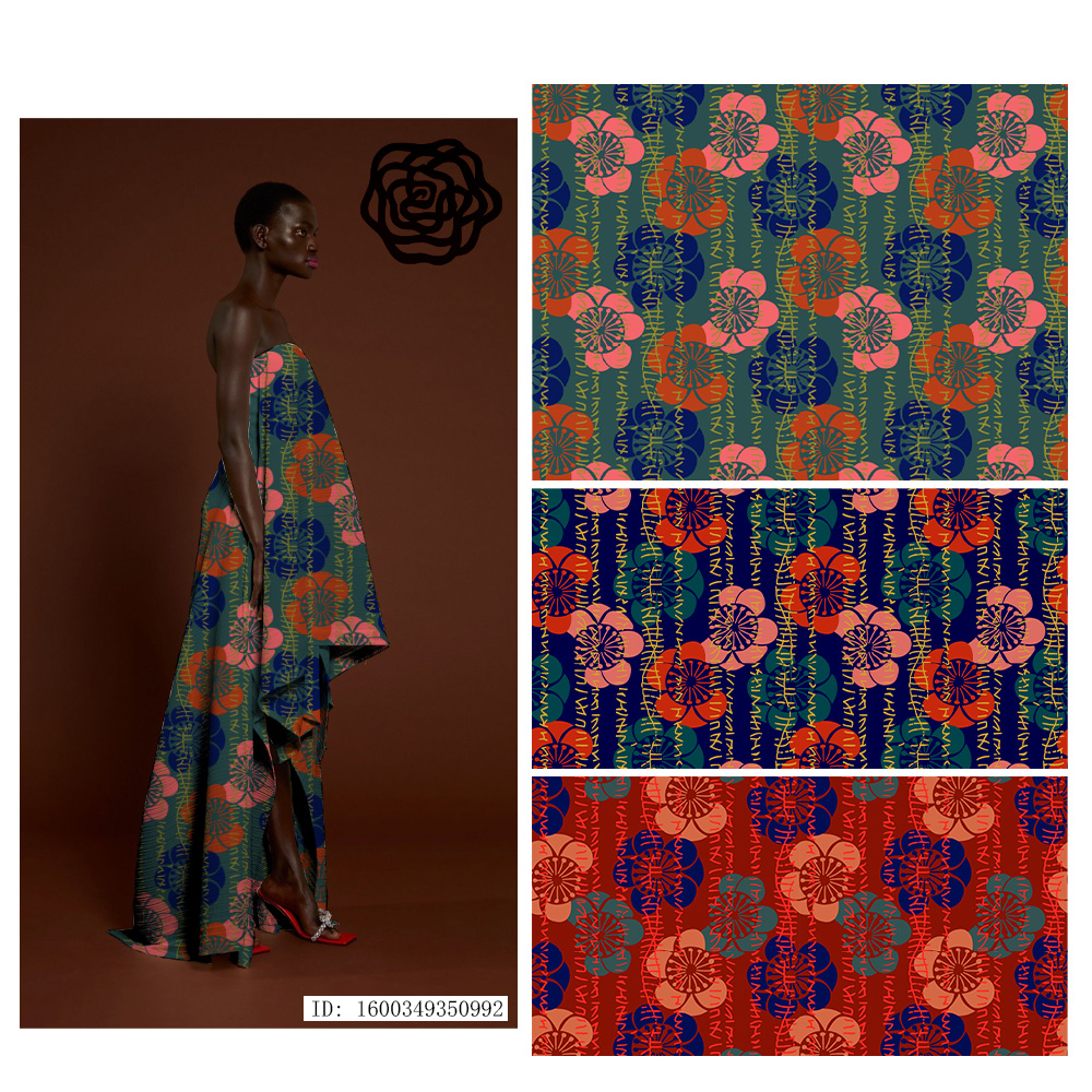 Китайские поставщики, износостойкая хлопковая льняная ткань с роскошным принтом