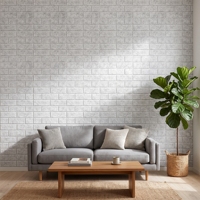 Panneau mural décoratif bicolore pour bureau moderne et salon, avec design artistique créatif, autocollants muraux en feutre