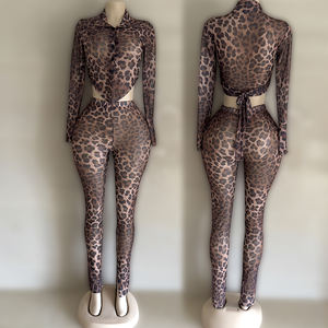 ชุดเซ็ต <span class=keywords><strong>2</strong></span> ชิ้น เสื้อตาข่ายลายเสือดาวซีทรู Peeqi MZ88667 สำหรับฤดูใบไม้ผลิและฤดูใบไม้ร่วง พร้อมเลกกิ้งเอวสูง ชุดเซ็กซี่ <span class=keywords><strong>2</strong></span> ชิ้น - Product Image 6