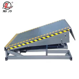 High standard 10 tons fixed hydraulic lift trolley loading bridge for warehouse truck factory