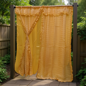 Rideau en vinyle à double voile, 2 m de haut x 2,50 m de large, décoration extérieure élégante - Product Image 2